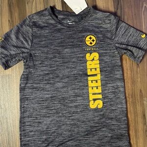 Nike Youth S Pittsburgh Steelers Dri-Fit T-Shirt Short Sleeve NFL Football Tee
